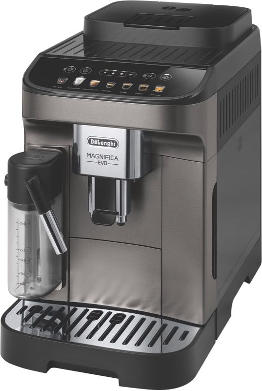 DeLonghi - Magnifica Evo Fully Automatic Coffee Machine – Titanium Black - ECAM29083TB