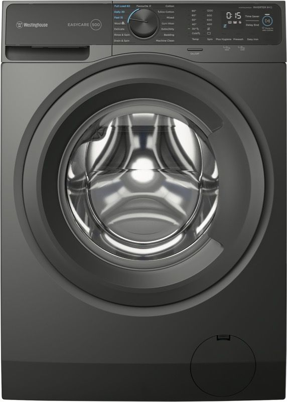 Westinghouse - 9kg Front Load Washing Machine - Grey - WWF9024M5SA