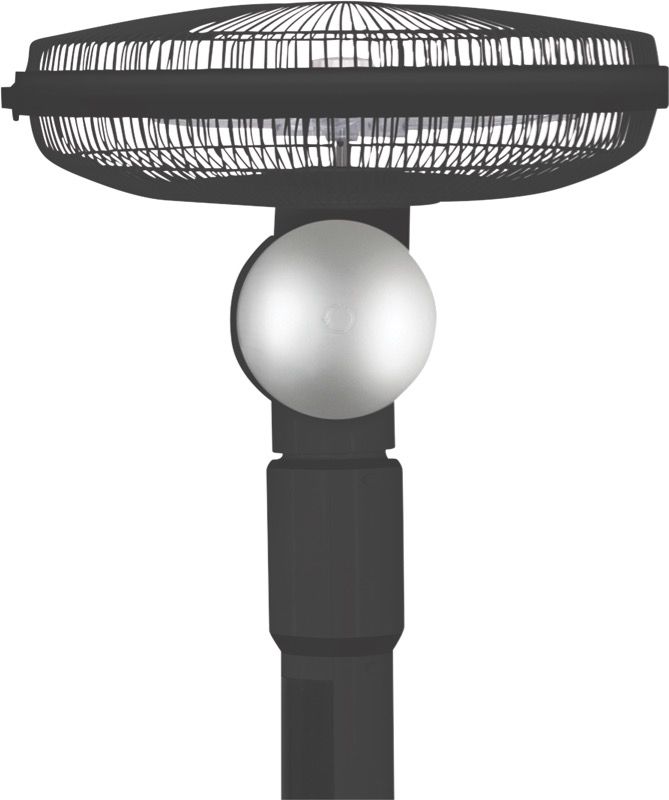 DeLonghi - 360° 40cm Pedestal Fan - Black - DEAPF40BK