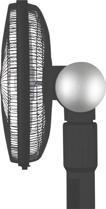 DeLonghi - 360° 40cm Pedestal Fan - Black - DEAPF40BK