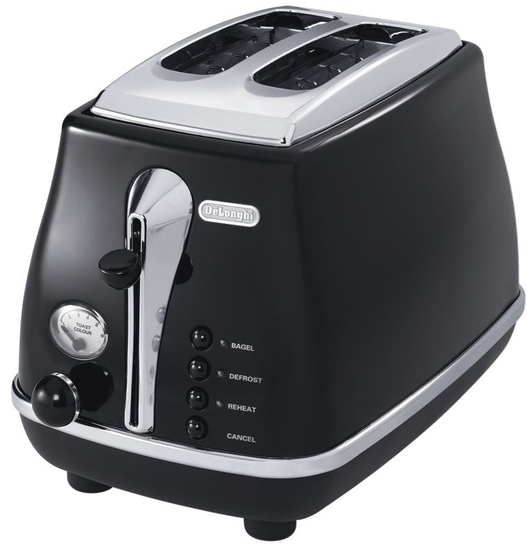 DeLonghi Icona Classic 2 Slice Toaster - Black CTO2003BK