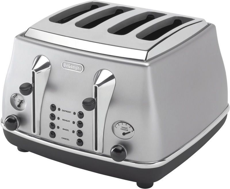  - Icona Classic 4 Slice Toaster - Silver - CTO4003S