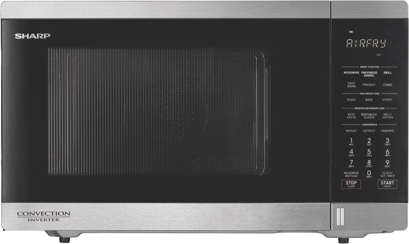 Sharp - 32L 1100W Inverter Microwave - Stainless Steel - R321CAFST