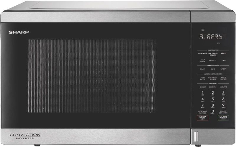 Sharp - 32L 1100W Inverter Microwave - Stainless Steel - R321CAFST