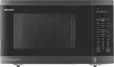 Sharp - 32L 1100W Inverter Microwave - Black Stainless - R321CAFBS