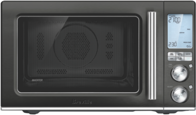 Breville - 32L 1100W Built-In Combi Microwave - Black Stainless Steel - BMO870BST