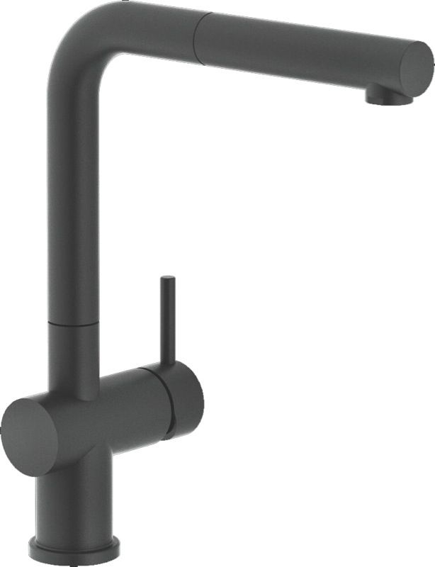 Franke - Active Plus Single Lever Pull Out Mixer Tap - Matte Black - TA7611MB