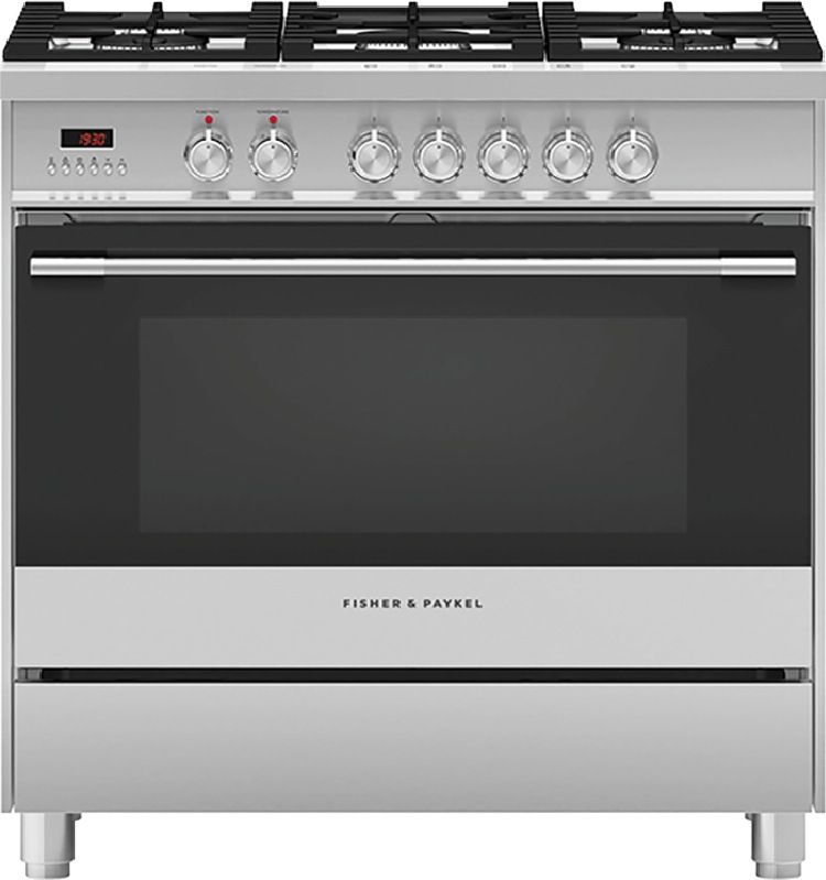 Fisher & Paykel - 90cm Dual Fuel Freestanding Cooker - Stainless Steel - OR90SCG1X1