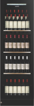  - 198 Bottle Multi Zone Wine Cellar - Black Glass - V190SG2EBK