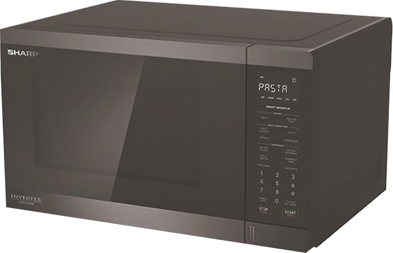 Sharp 1200W Inverter Microwave - Black Steel Review - National Product