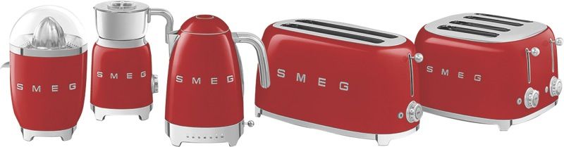  - 50s Retro Style 4 Slice Toaster - Red - TSF02RDAU