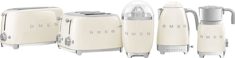  - Retro Style 4 Slice Toaster - Cream - TSF02CRAU