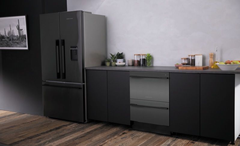 Fisher & Paykel - 60cm Double DishDrawer™ Dishwasher - Black Stainless Steel - DD60DDFB9