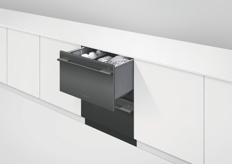 Fisher & Paykel - 60cm Double DishDrawer™ Dishwasher - Black Stainless Steel - DD60DDFB9