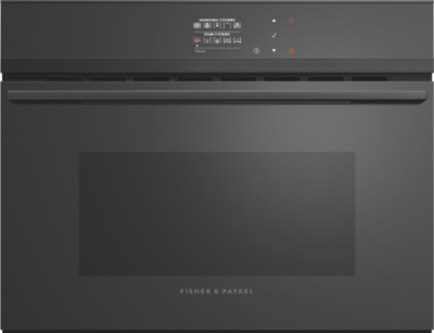 Fisher & Paykel - 60cm Built-In Combi Steam Oven - Black - OS60NDBB1