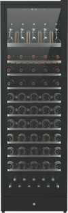 Vintec 126 Bottle Multi Zone Wine Cabinet - Borderless Black Glass VWM198PBAR