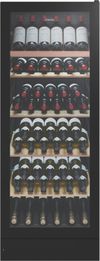 Vintec 148 Bottle Multi Zone Wine Cellar - Black Glass VWM148SBAR