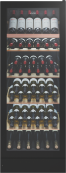 Vintec - 148 Bottle Multi Zone Wine Cellar - Black Glass - VWM148SBAR