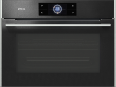Asko - 45cm Built-In Combi Microwave Oven - Black - OCM8478G