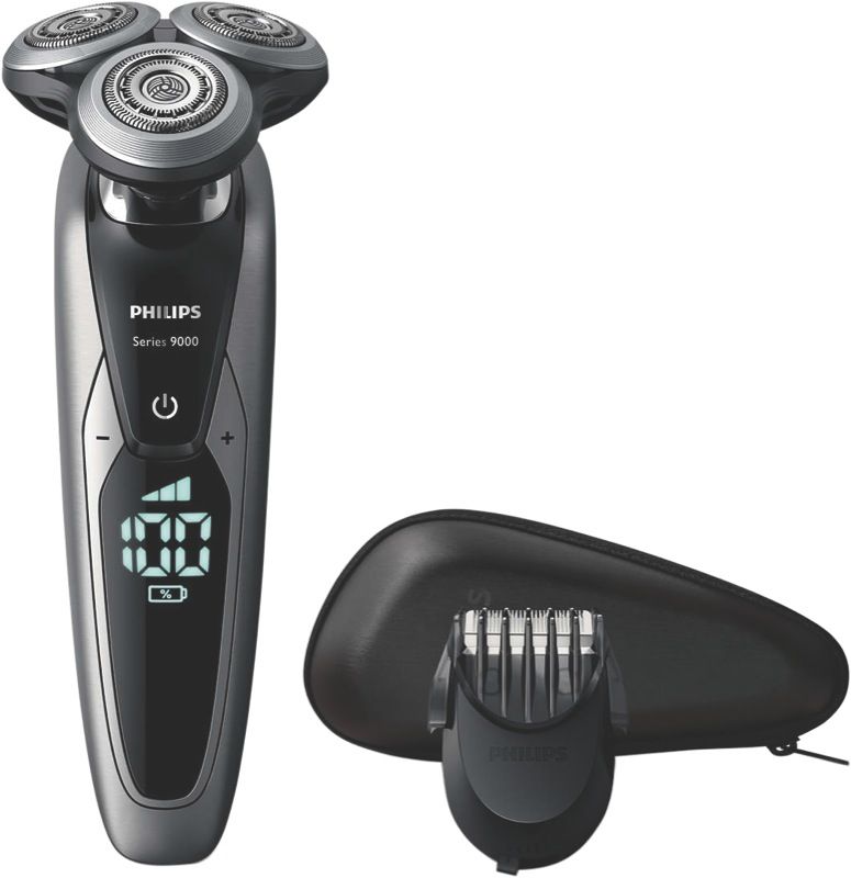 Philips - Series 9000 Wet & Dry Shaver - Brushed Chrome - S971141