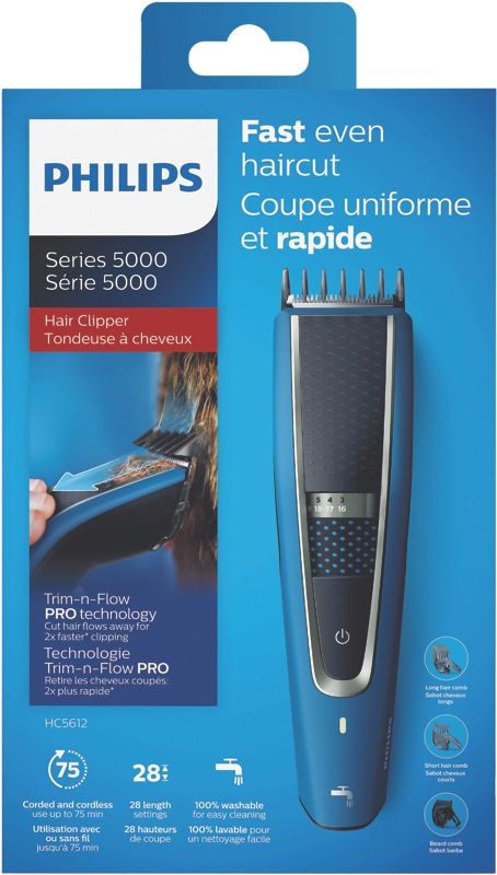 Philips - Series 5000 Hair Clipper - Blue - HC561215