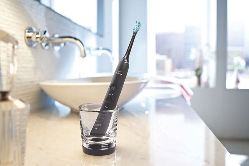 Philips - DiamondClean 9000 Electric Toothbrush - Black - HX991217