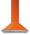 Smeg 90cm Canopy Rangehood - Burnt Orange KPFA9OR