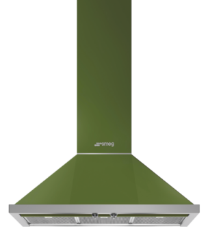 Smeg - 90cm Canopy Rangehood - Olive Green - KPFA9OG