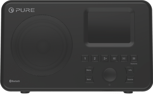 Pure Elan One Portable Digital Radio with Bluetooth – Black 248309
