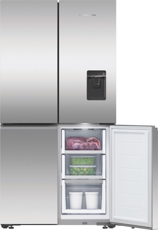 Fisher & Paykel - 538L Quad Door Refrigerator – Stainless Steel - RF605QNUVX1