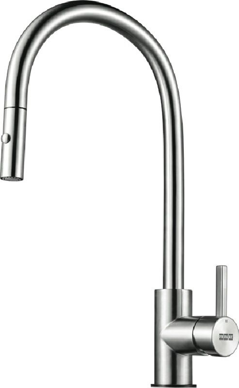 Franke - Eos Neo Single Lever Pull Out Mixer Tap - Stainless Steel - TA9601