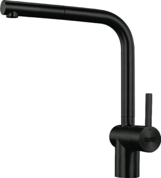Franke - Atlas Neo Single Lever Pull Out Mixer Tap - Black Steel - TA9701BS