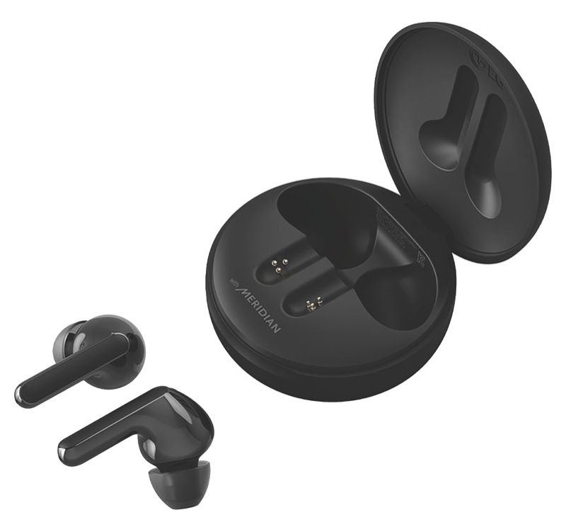 LG - FN4 Tone Free True Wireless Earbuds - Black - HBSFN4