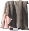 Sunbeam Feel Perfect Reversible Electric Throw - Grey/Pink TRF4000