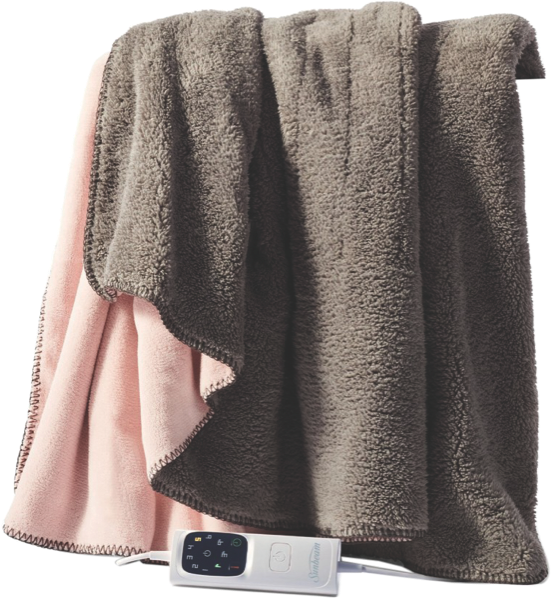 Sunbeam Feel Perfect Reversible Electric Throw - Grey/Pink TRF4000