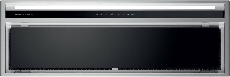 Fisher & Paykel - 90cm Integrated Rangehood - Black & Stainless Steel - HP90IDCHEX3