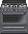Smeg 90cm Dual Fuel Freestanding Cooker - Slate Grey TRA90SG9