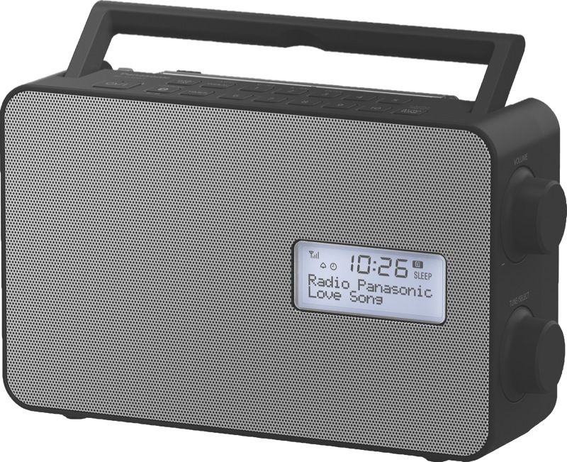 Panasonic - Portable Digital Radio with Bluetooth - Black & Silver - RFD30BTGNK
