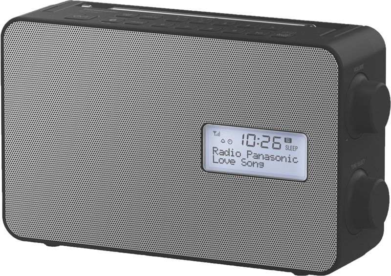 Panasonic - Portable Digital Radio with Bluetooth - Black & Silver - RFD30BTGNK
