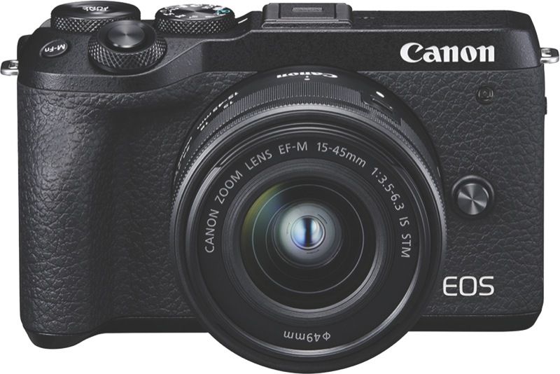 Canon EOS M6 Mark II Mirrorless Camera + EF-M 15-45mm Lens + External Electronic Viewfinder M6IIKIS