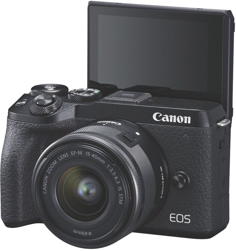 Canon EOS M6 Mark II Mirrorless Camera + EF-M 15-45mm Lens + External Electronic Viewfinder M6IIKIS