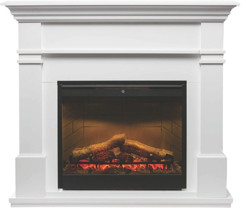 Dimplex - Kenton Mantel 2KW Electric Fireplace Heater - White - KTN20AU