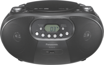 Panasonic - Portable CD Radio - Black - RXDU10GNK