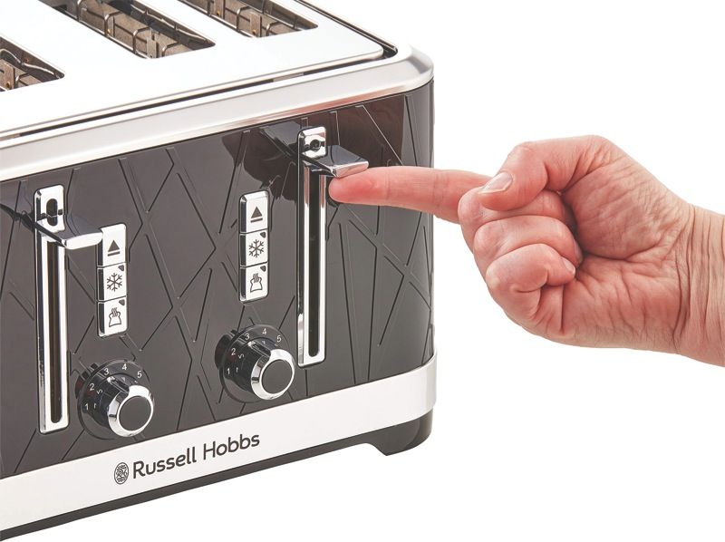 Russell Hobbs - Structure 4 Slice Toaster - Black - RHT334BLK