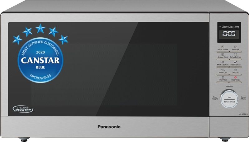 Panasonic 44L 1100W Inverter Microwave - Stainless Steel NNSD79LSQPQ