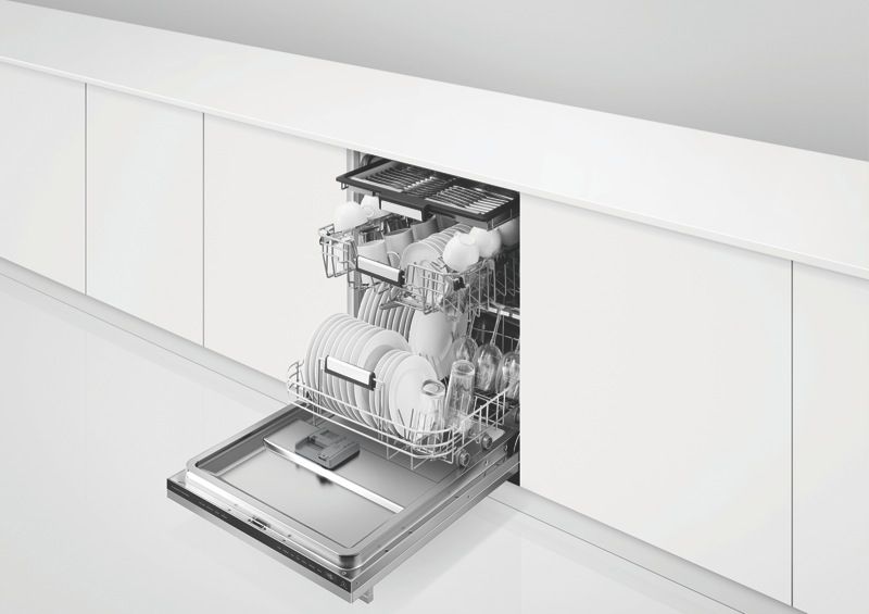 Fisher & Paykel - 60cm Built-Under Dishwasher - Stainless Steel - DW60UD6X