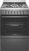 Westinghouse 60cm Dual Fuel Freestanding Cooker - Dark Stainless Steel WFE616DSC