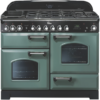 Falcon 110cm Dual Fuel Freestanding Cooker - Mineral Green & Chrome CDL110DFMGCH