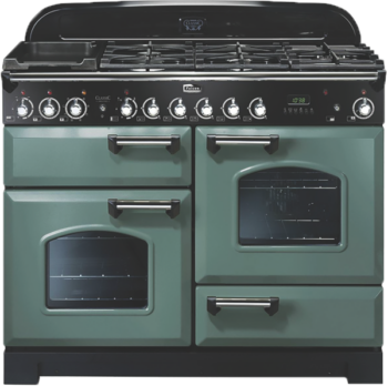 Falcon - 110cm Dual Fuel Freestanding Cooker - Mineral Green & Chrome - CDL110DFMGCH