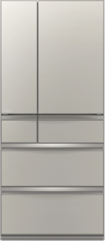 Mitsubishi Electric - 700L French Door Fridge - Argent Silver - MR-WX700C-S-A